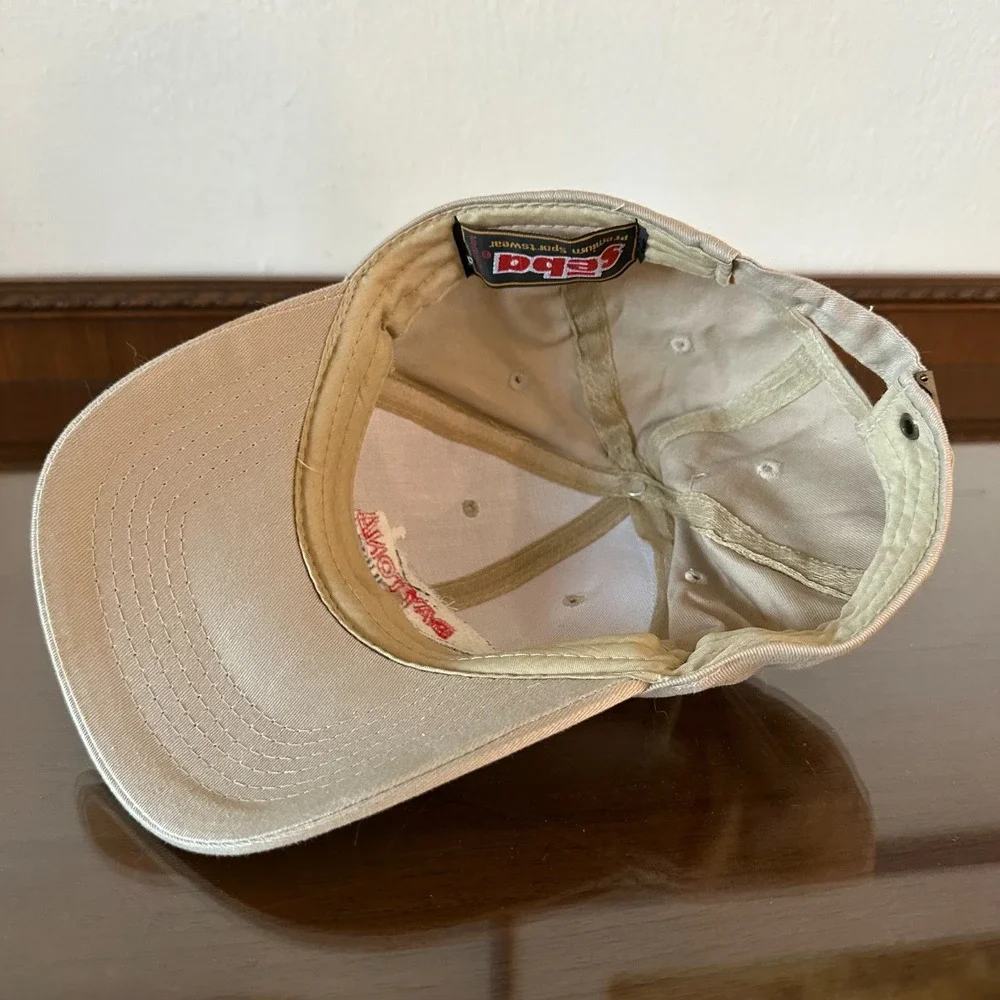 Vintage Daytona USA Khaki Racing Hat Adjustable‎ Seba Head Wear Cap